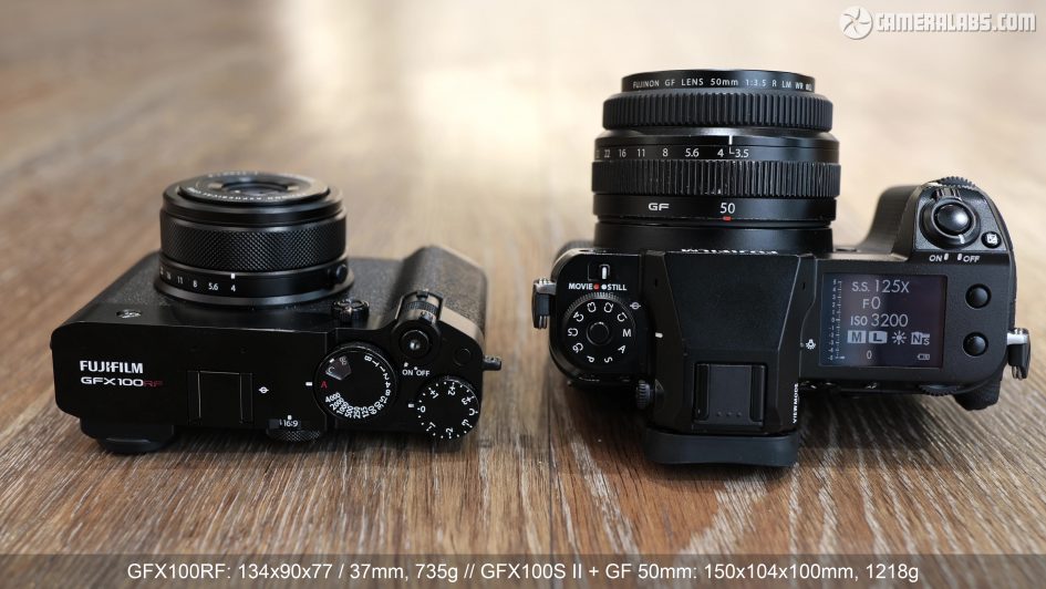fujifilm-gfx100rf-vs-gfx100sii-size-top